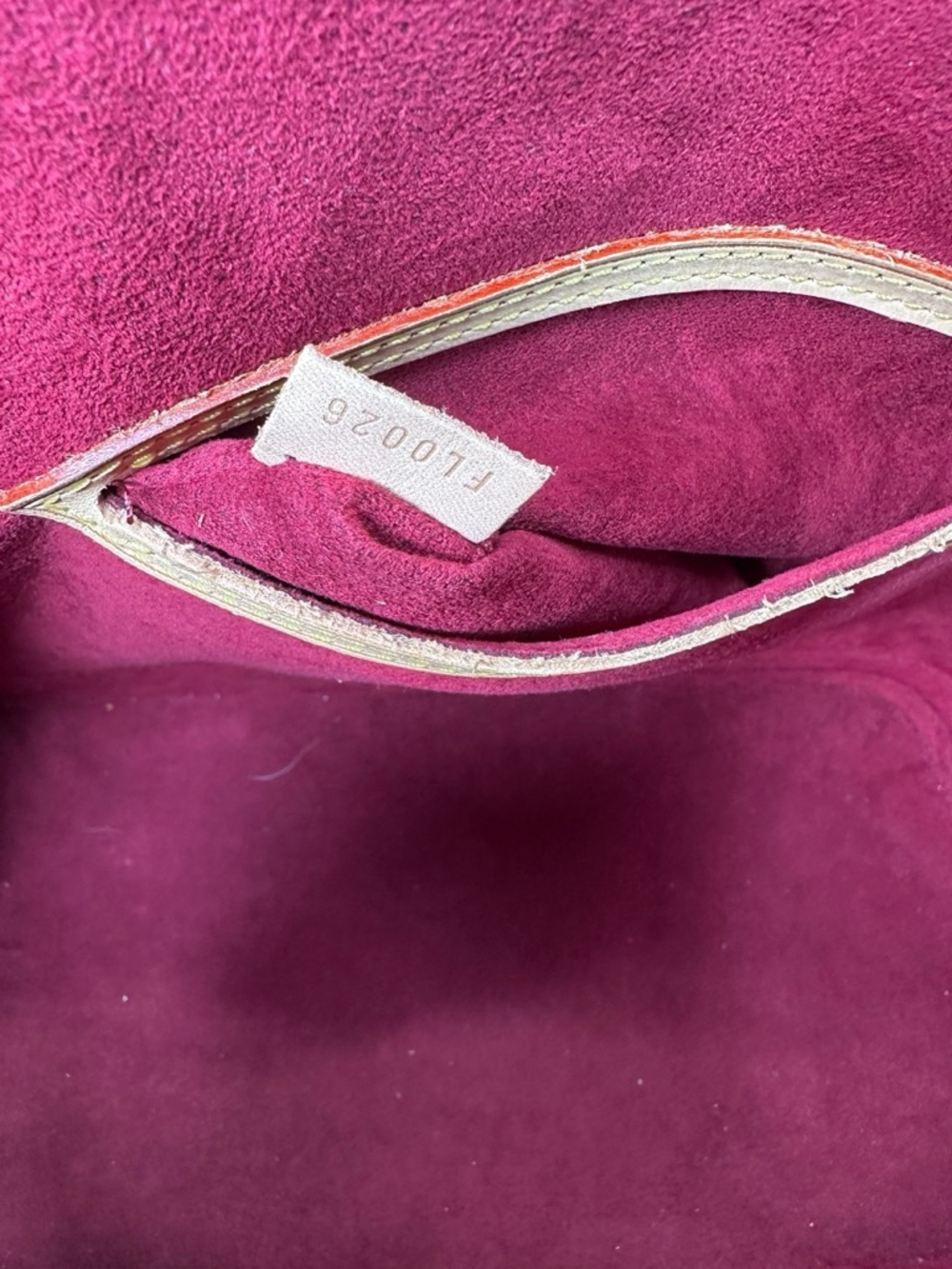 Louis Vuitton White Multicolor Alma Satchel with Tan Trim - Picture 9 of 10